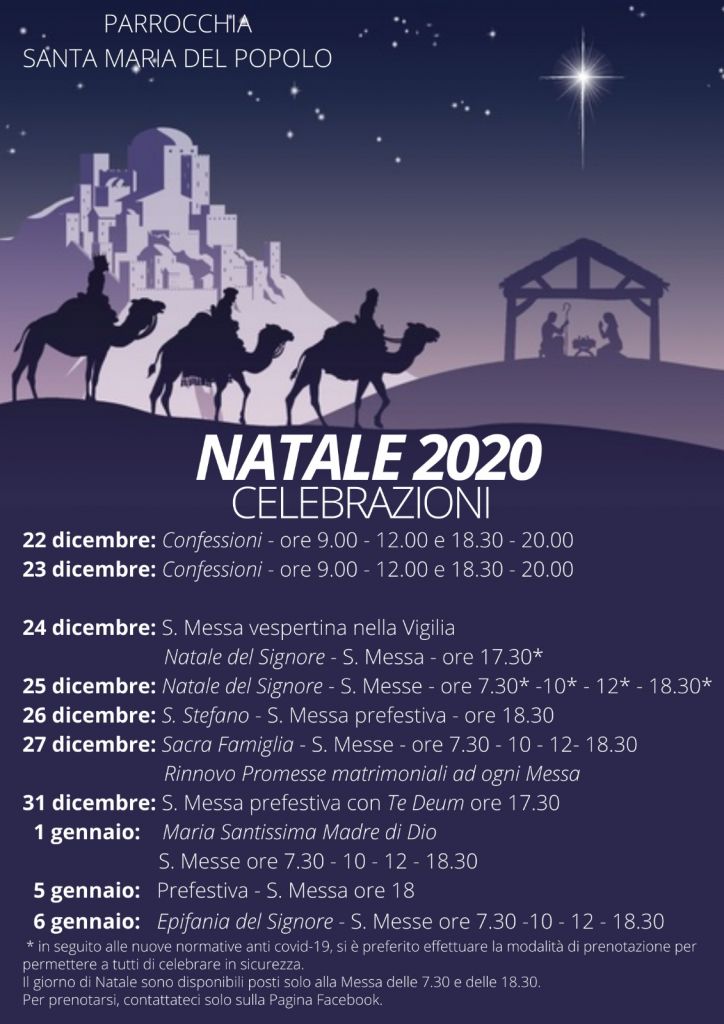 natale 2020 - celebrazioni